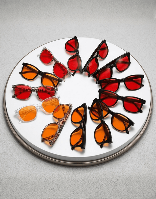 Anti - blue Light Glasses - VléraAnti - blue Light GlassesVléraQSYD234849612LO6011 Black Frame Orange Slices